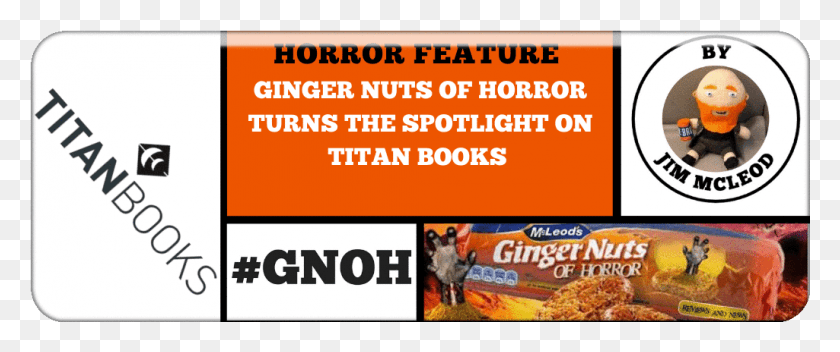 1025x385 Descargar Png Ginger Nuts Of Horror, Libro Hd Png
