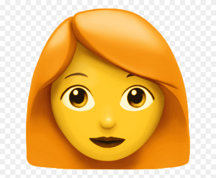 643x633 Ginger Woman Emoji Emoji Red Hair, Toy, Doll, Figurine HD PNG Download