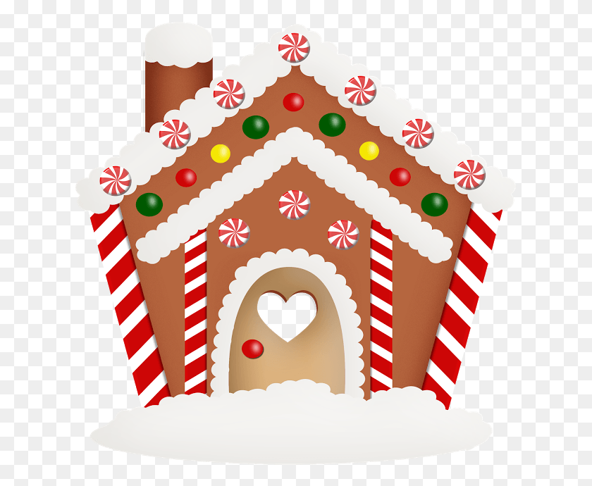 627x630 Gingerbread House Clip Art Gingerbread House, Birthday Cake, Cake, Dessert HD PNG Download
