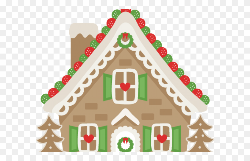604x481 Gingerbread House Clipart, Cookie, Food, Biscuit HD PNG Download