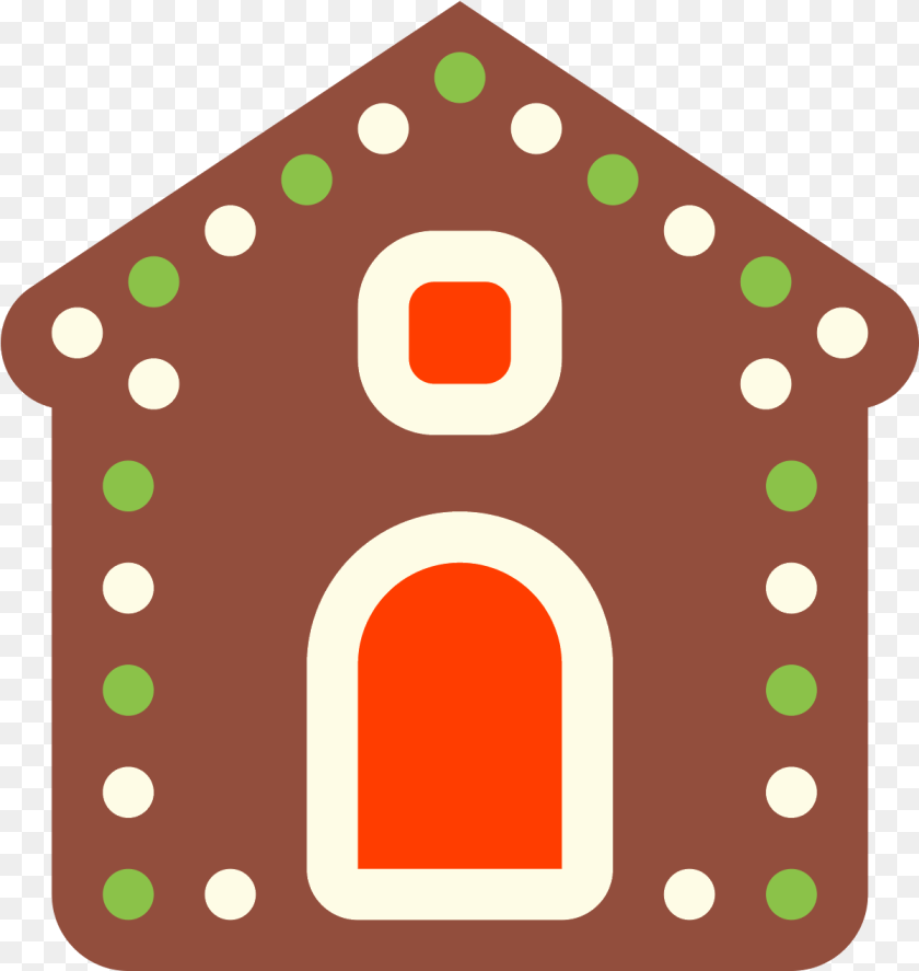 1201x1268 Gingerbread House Icon And Icon, Cookie, Food, Sweets, Disk Sticker PNG