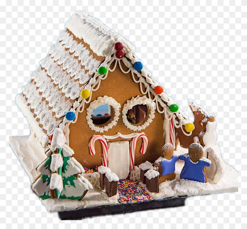 Gingerbread House Transparent Images Gingerbread House, Cookie, Food, Biscuit HD PNG Download