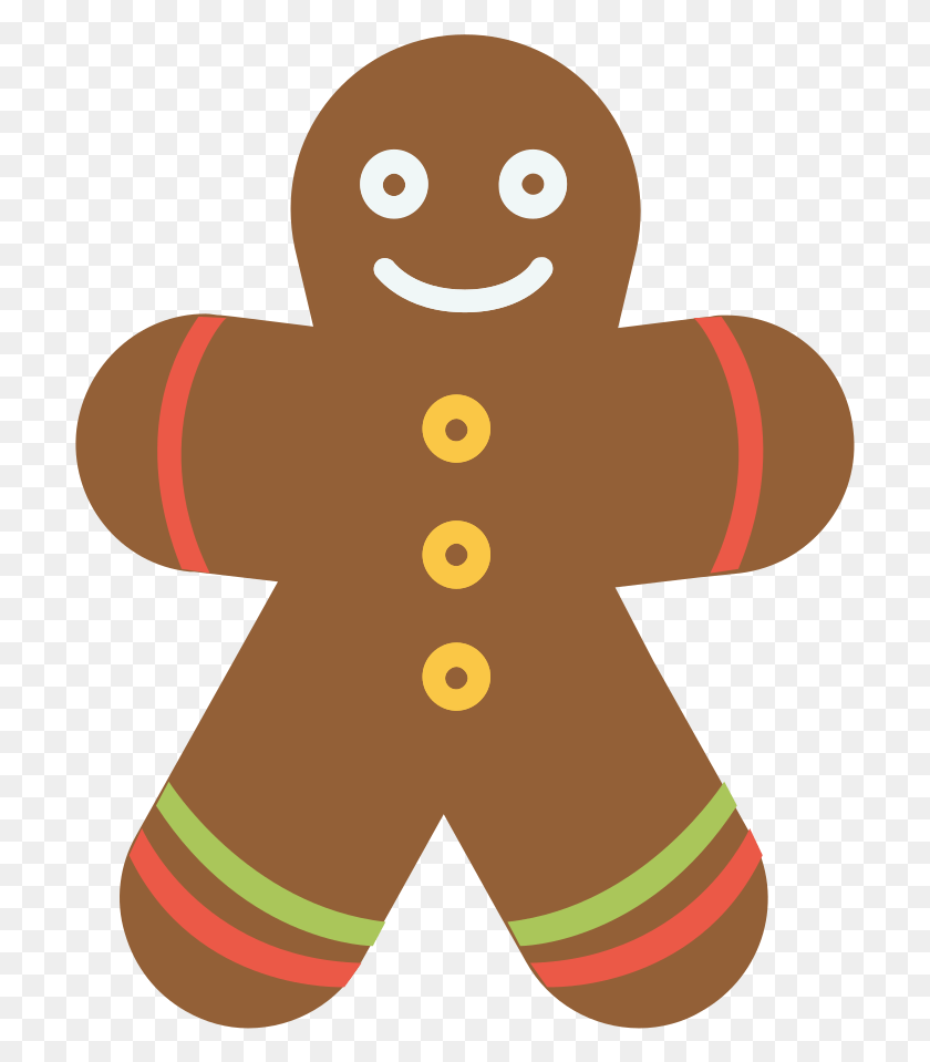 705x899 Gingerbread Icon Illustration, Cookie, Food, Biscuit HD PNG Download