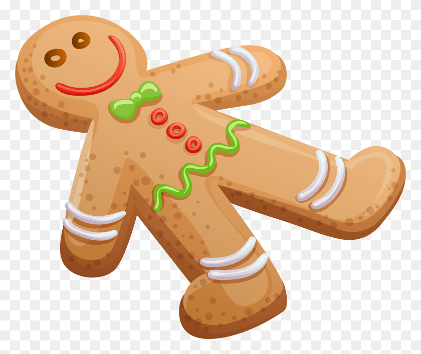 7931x6588 Gingerbread Man, Cookie, Food, Biscuit HD PNG Download