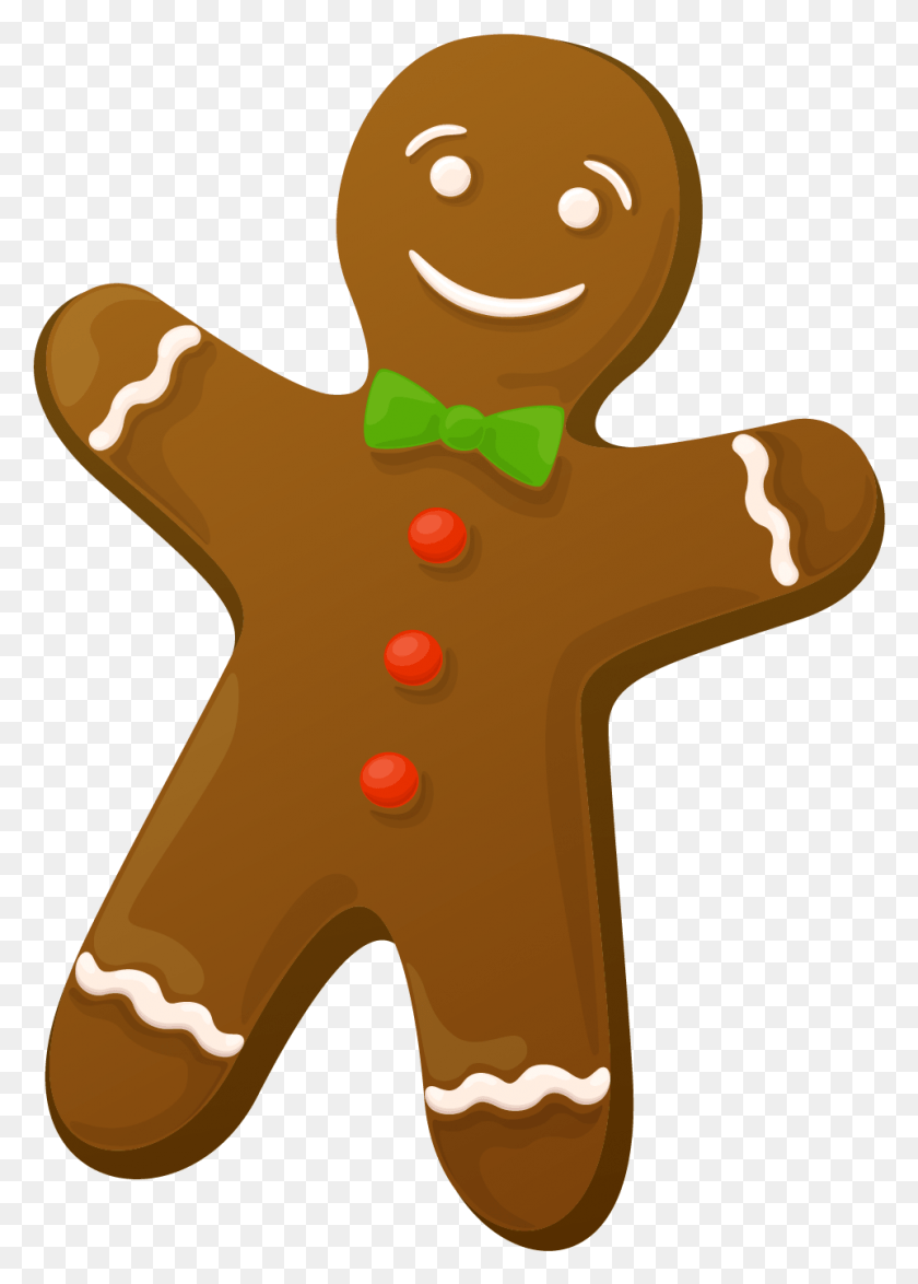 961x1373 Gingerbread Man Cake Clip Art Gingerbread Man, Cookie, Food, Biscuit HD PNG Download