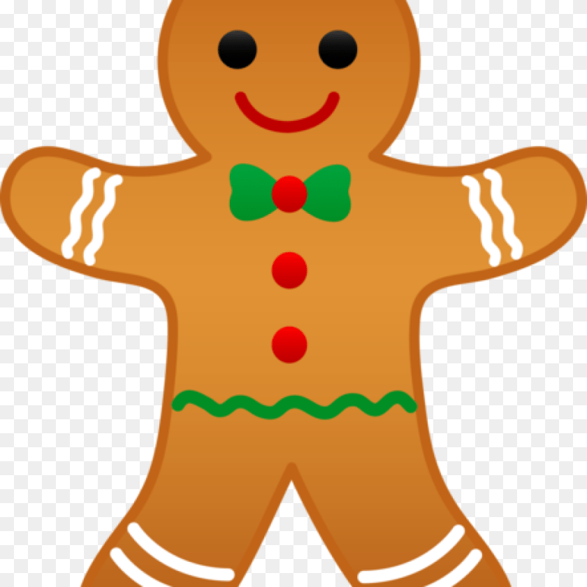 1024x1024 Gingerbread Man Clip Art Christmas Classroom, Cookie, Food, Sweets, Baby Sticker PNG