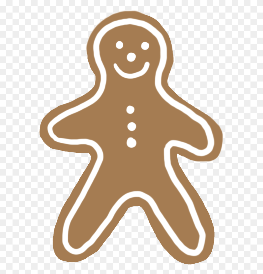 590x814 Gingerbread Man Cliparts Transparent Christmas Tumblr, Cookie, Food, Biscuit HD PNG Download