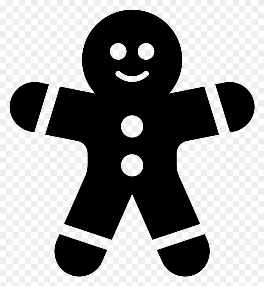 1398x1526 Gingerbread Man Filled Icon Clipart Transparent Gingerbread Man, Gray, World Of Warcraft HD PNG Download
