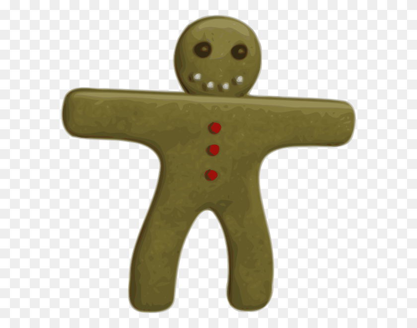 594x600 Gingerbread Man Gingerbread Man Clipart .png, Axe, Tool, Food HD PNG Download