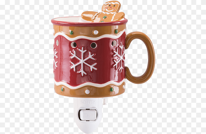 Gingerbread Man Mini Warmer Gingerbread Man Mini Warmer Scentsy, Cup, Pottery, Beverage, Coffee Sticker PNG