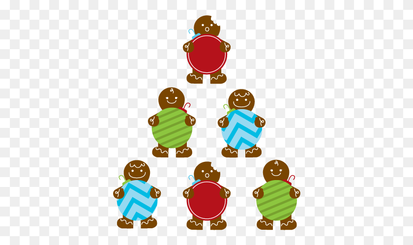 382x438 Gingerbread Men Wall Decal Weedecor Cartoon, Sweets, Food, Confectionery Descargar Hd Png