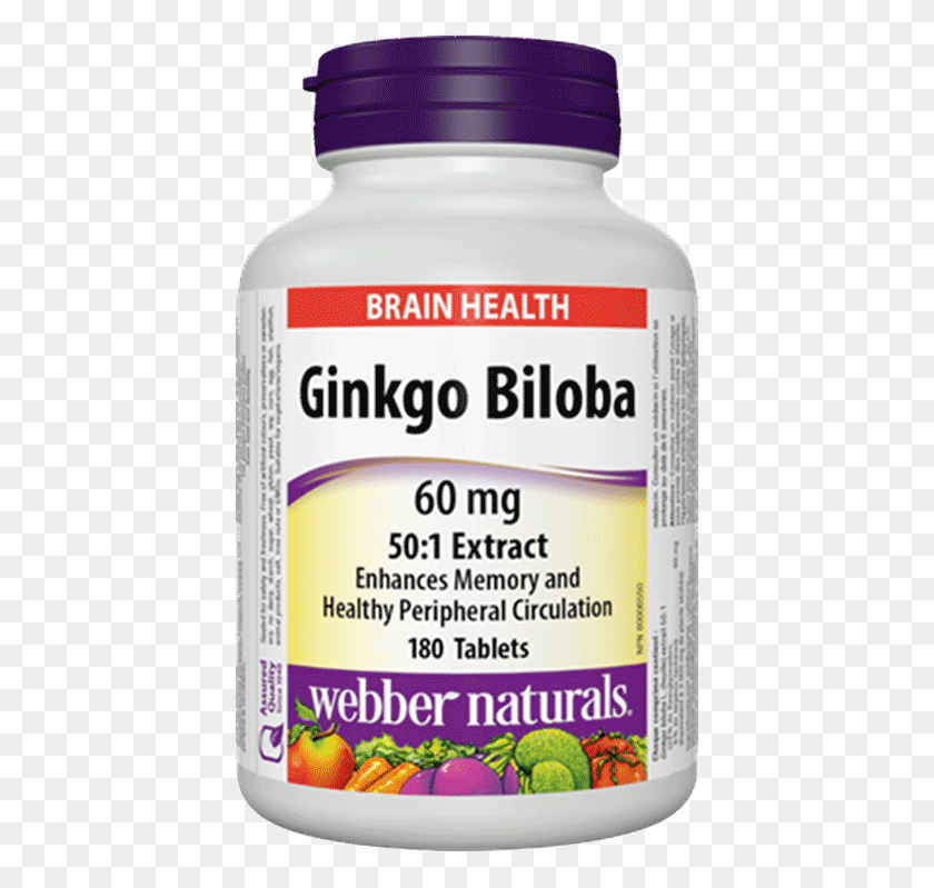 423x739 Ginkgo Biloba 60 Mg Vegetable Extract Bone Health Magnesium, Tin, Can, Label HD PNG Download