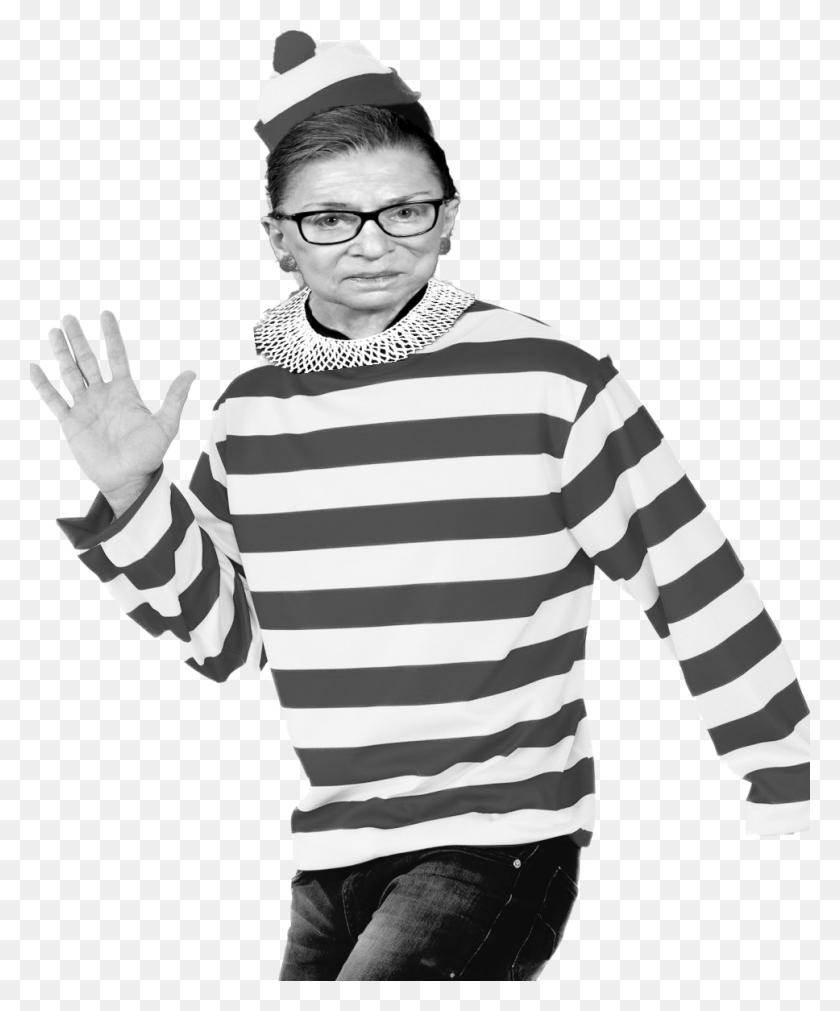 968x1181 Ginsburg Challenge Where39S Waldo Costume, Sleeve, Clothing, Apparel Descargar Hd Png