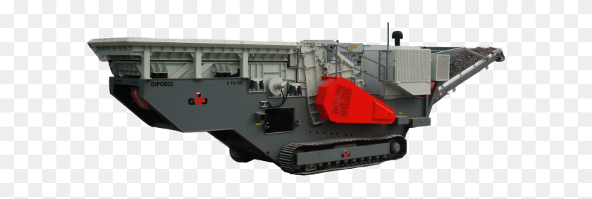 594x223 Giporec 150 Cfdr Impact Crusher Landing Craft Mechanized, Machine, Amphibious Vehicle, Vehicle HD PNG Download