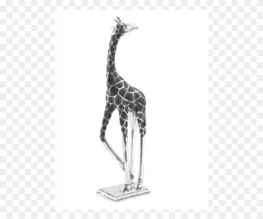 492x641 Giraffe 39head Back39 Sculpture Black And Silver Giraffe Head Statue, Wildlife, Mammal, Animal HD PNG Download