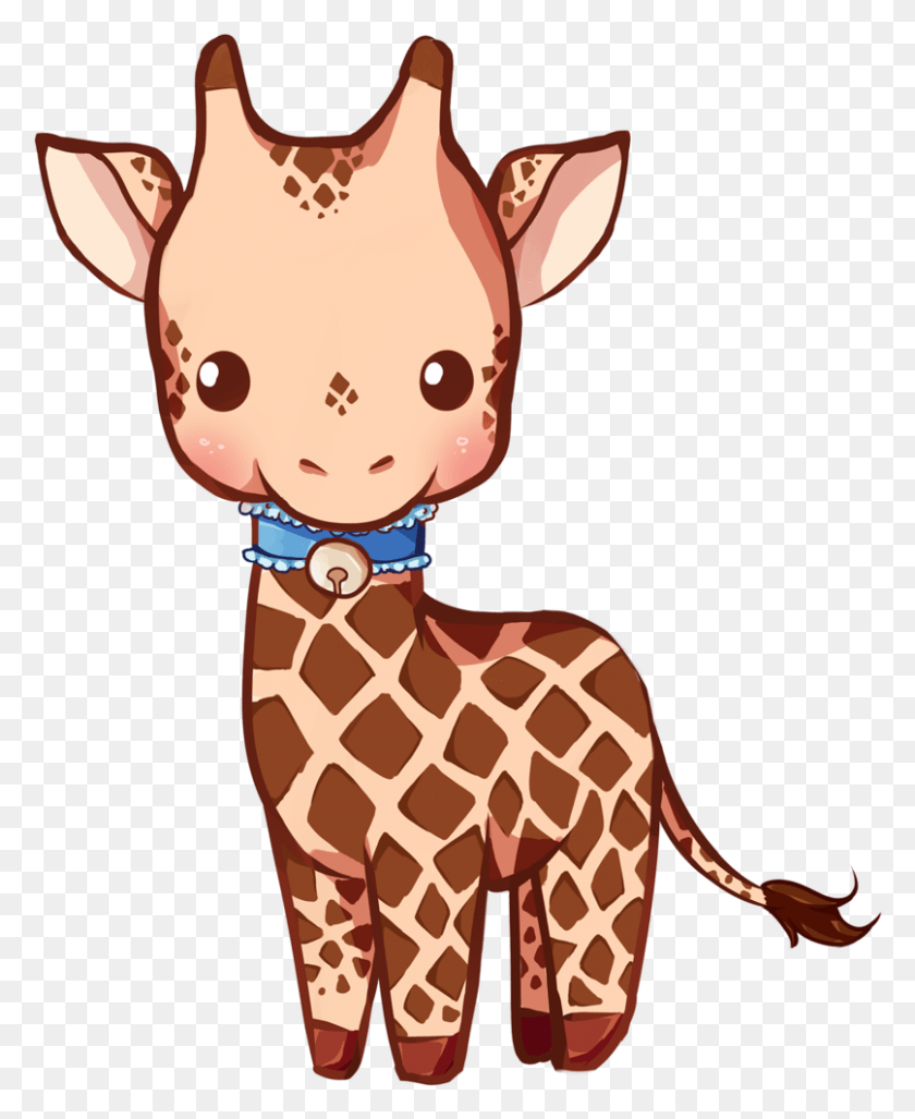 807x1001 Giraffe By Dessineka Giraffe Kawaii, Face, Mammal, Animal HD PNG Download