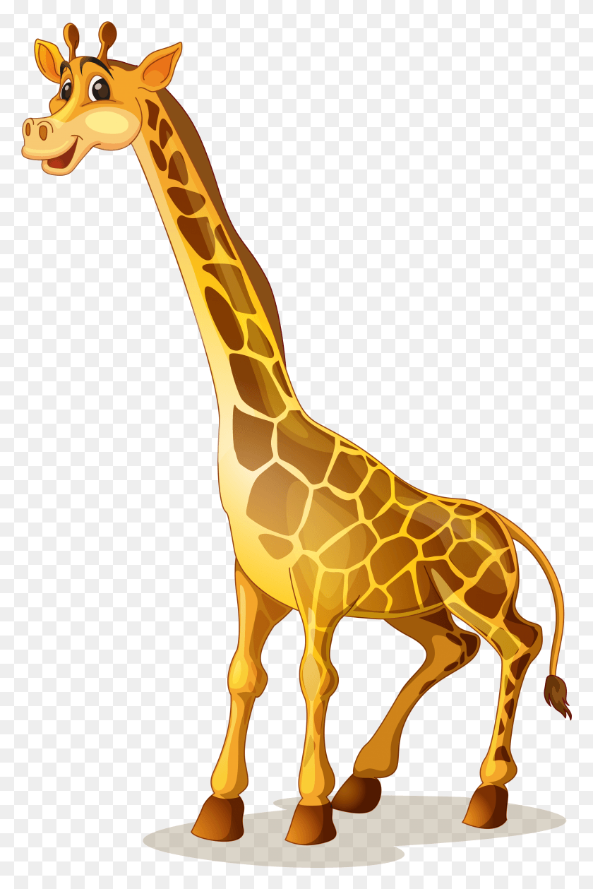 3158x4857 Giraffe Cartoon Illustration Free Hq Clipart Animales De La Tierra, Wildlife, Mammal, Animal HD PNG Download
