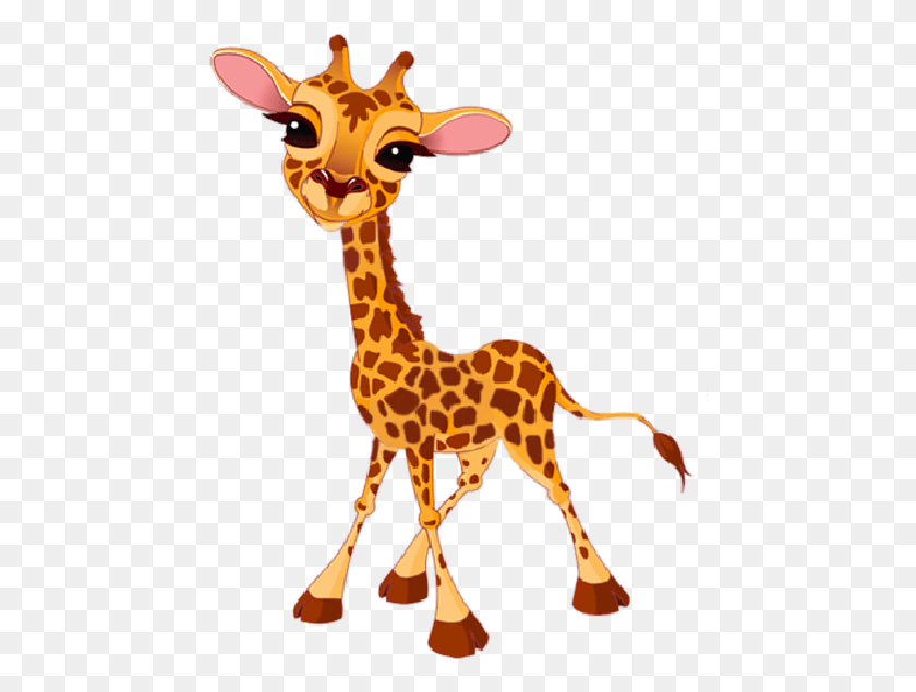 458x575 Giraffe Clipart Food Giraffe Cartoon Images, Wildlife, Mammal, Animal HD PNG Download