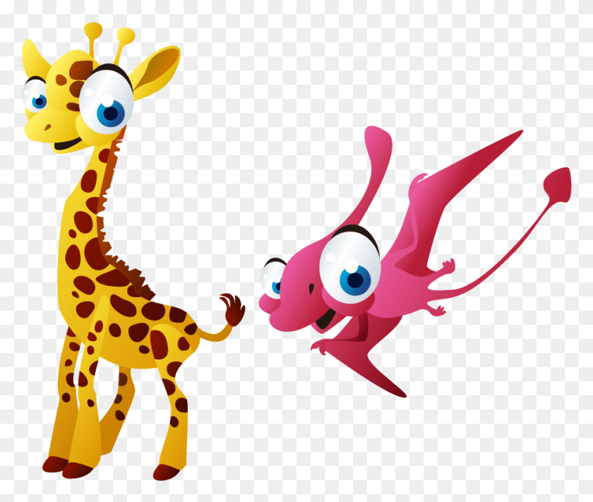 929x776 Giraffe Lion Cartoon Clip Art Pterossauro Baby, Animal, Sea Life, Mammal HD PNG Download