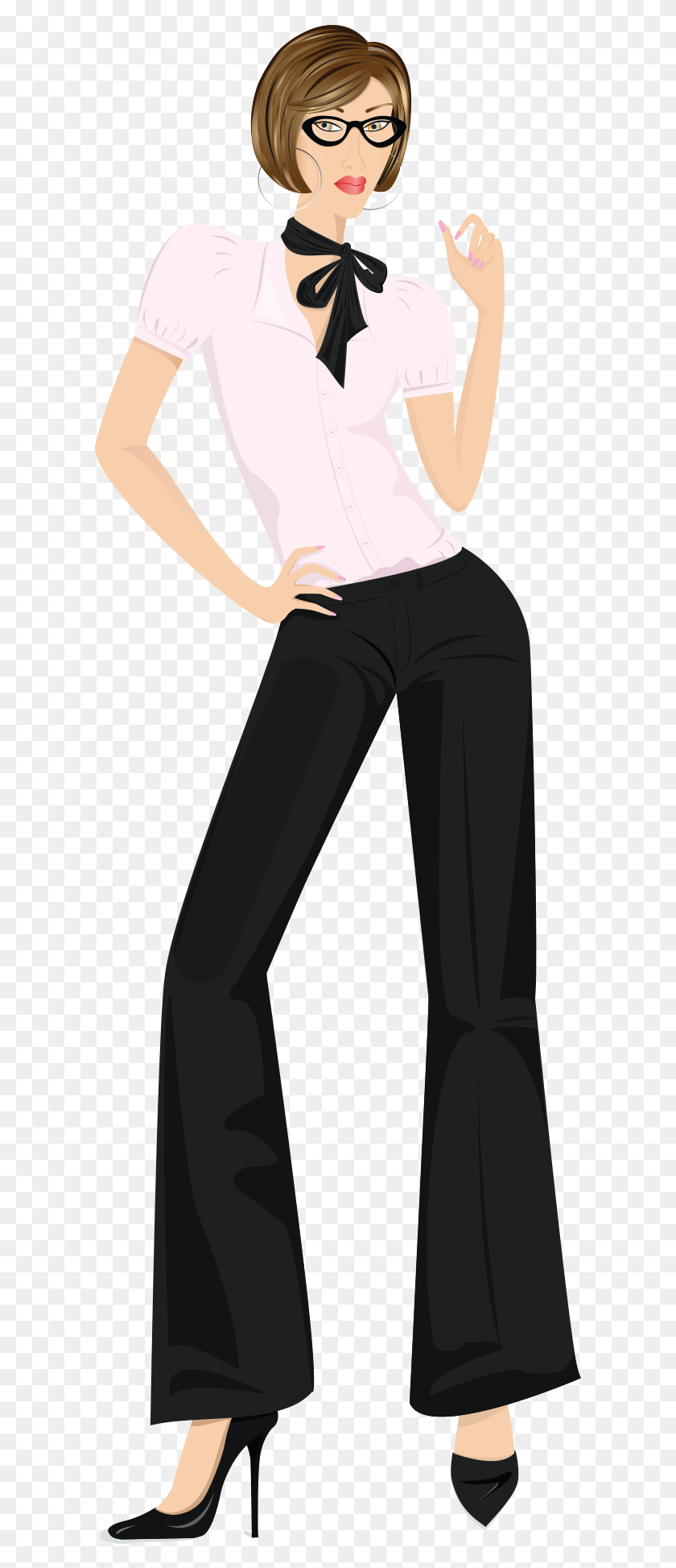 605x1887 Girl, Clothing, Apparel, Pants HD PNG Download