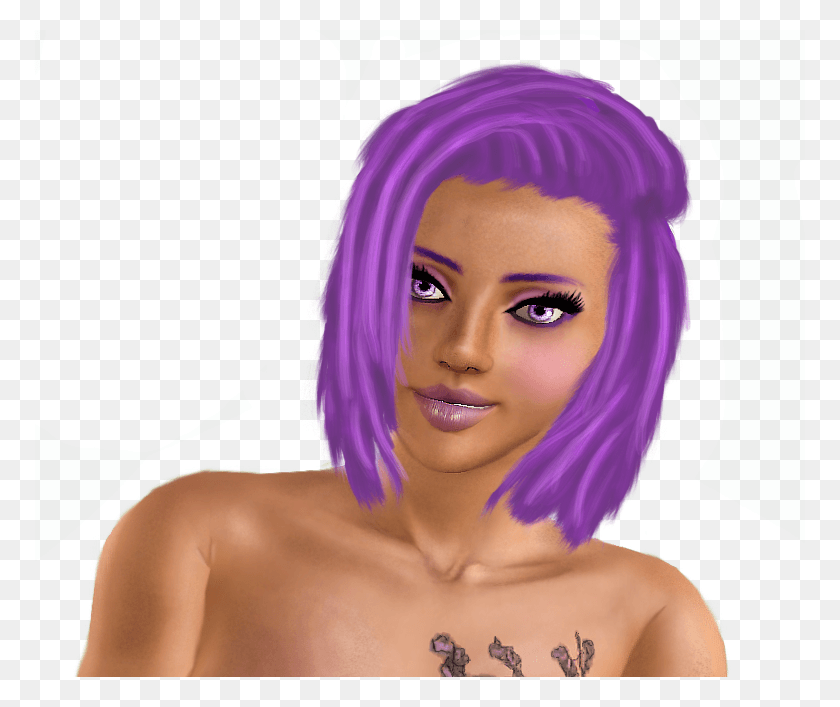 770x647 Girl, Hair, Wig, Person HD PNG Download