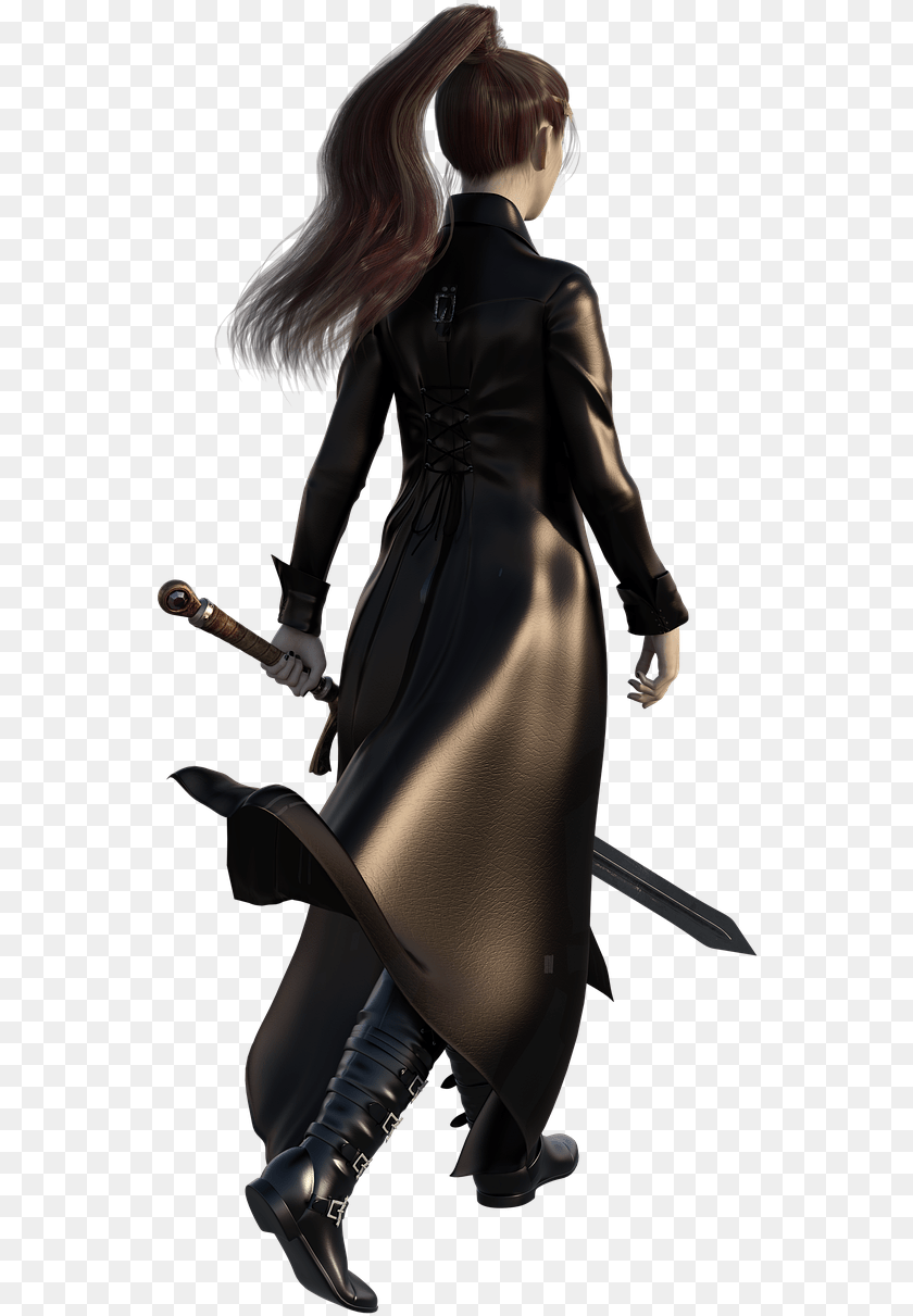 557x1211 Girl, Adult, Weapon, Sword, Person PNG