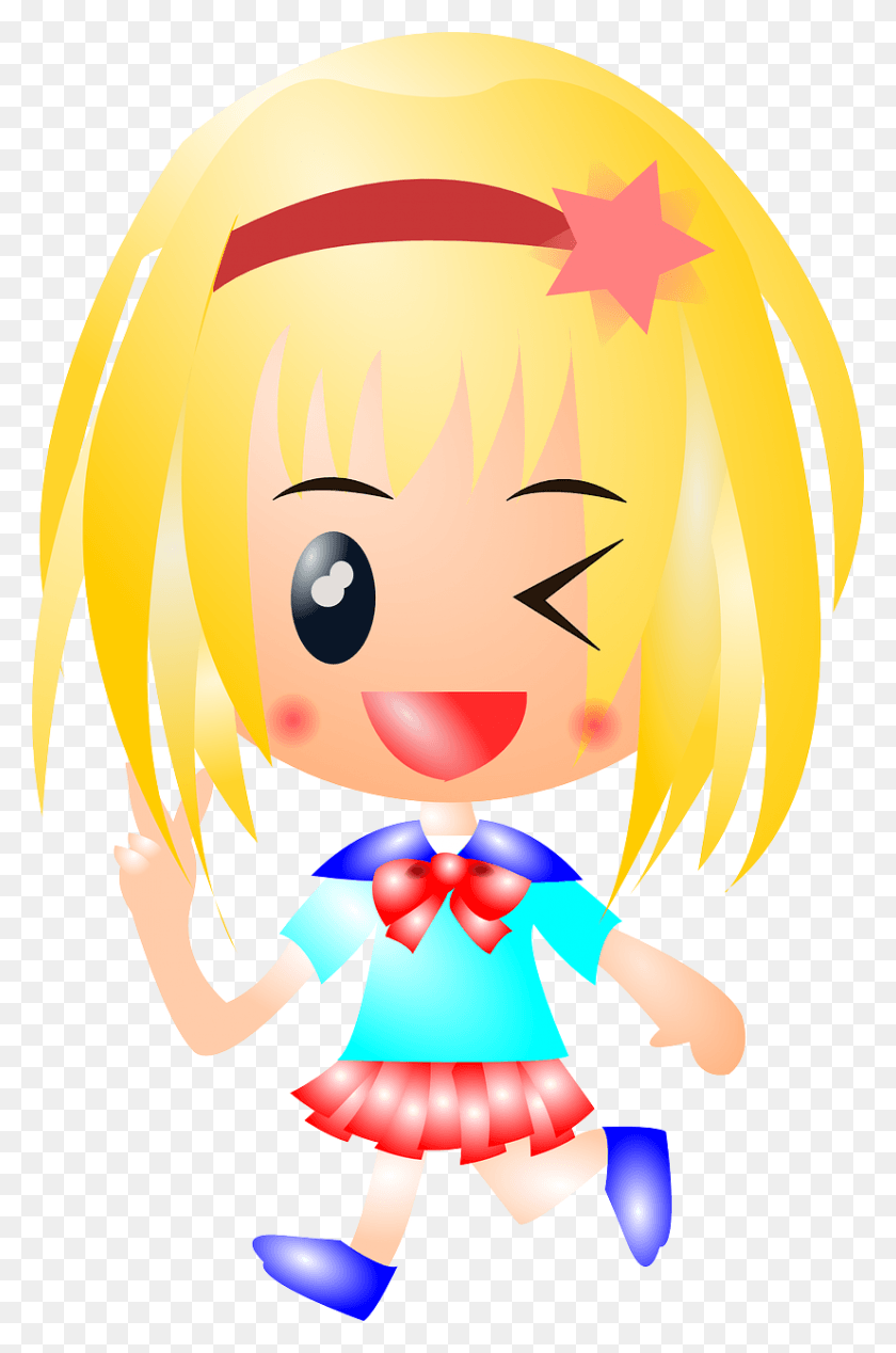 826x1280 Girl Anime Blonde Cute Child Image April Fool Joke In Hindi, Comics, Book, Manga HD PNG Download