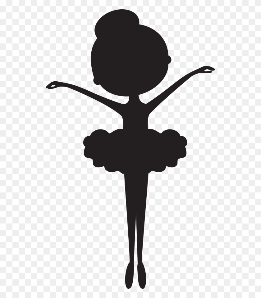 545x900 Girl Ballerina Silhouette, Cross, Symbol HD PNG Download