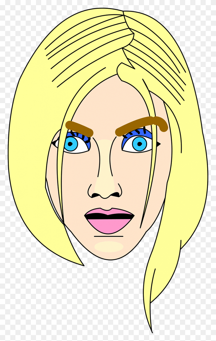 790x1280 Girl Head Female Blondynka Rysunek, Face, Outdoors HD PNG Download