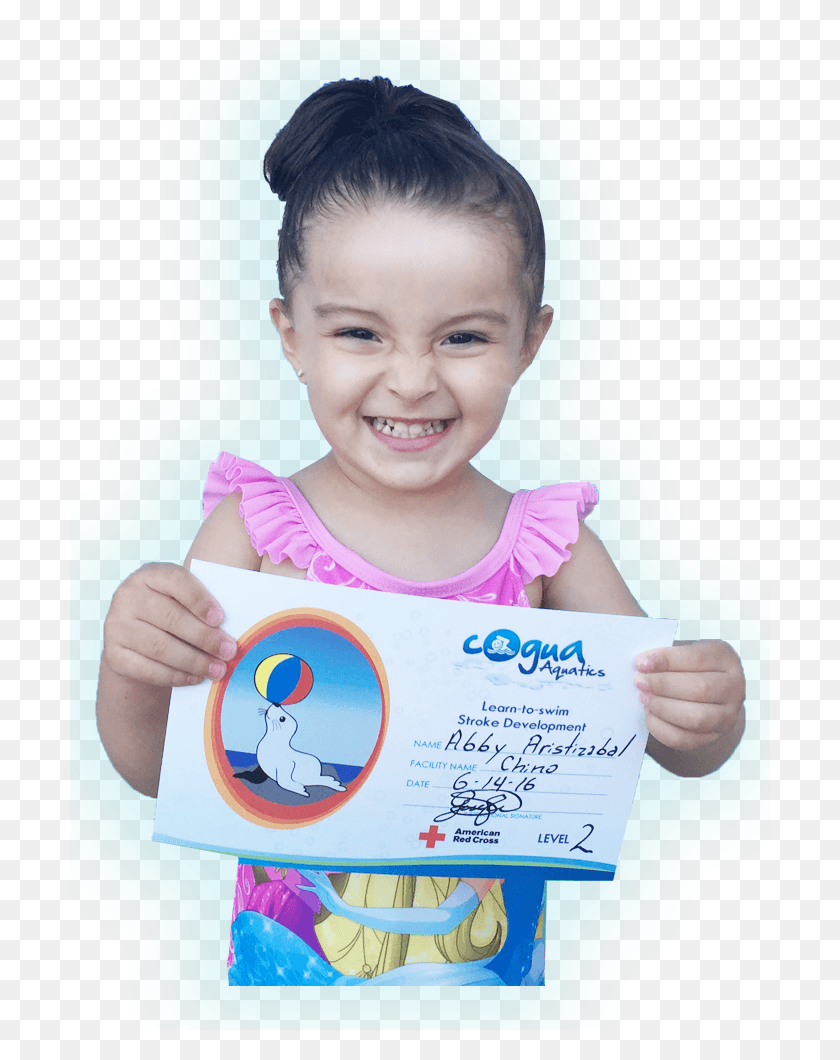 700x1000 Girl Holding Swimming Certificate Kid Holding Certificate, Advertisement, Poster, Flyer HD PNG Download