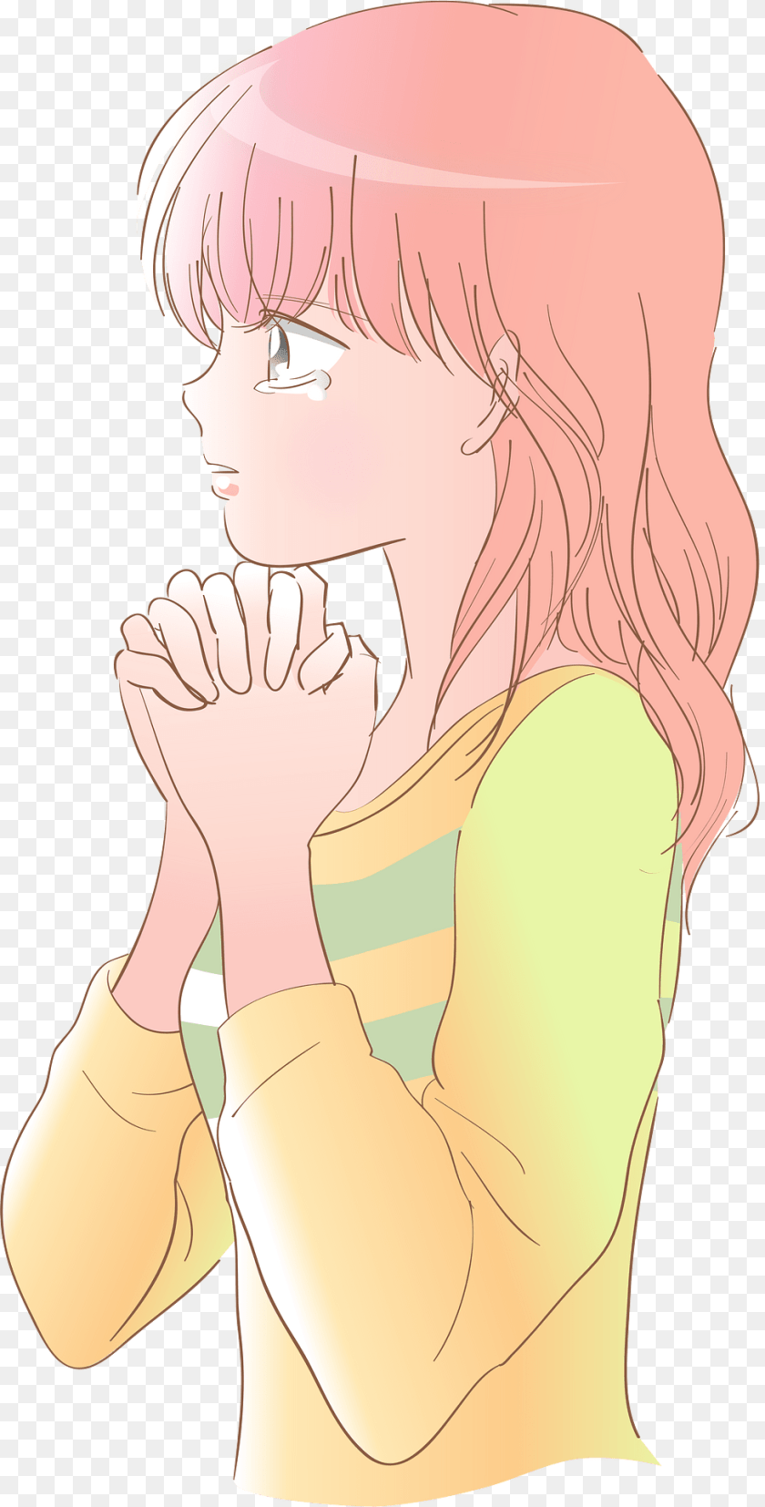 975x1920 Girl Pray Adult, Female, Person, Woman Clipart PNG