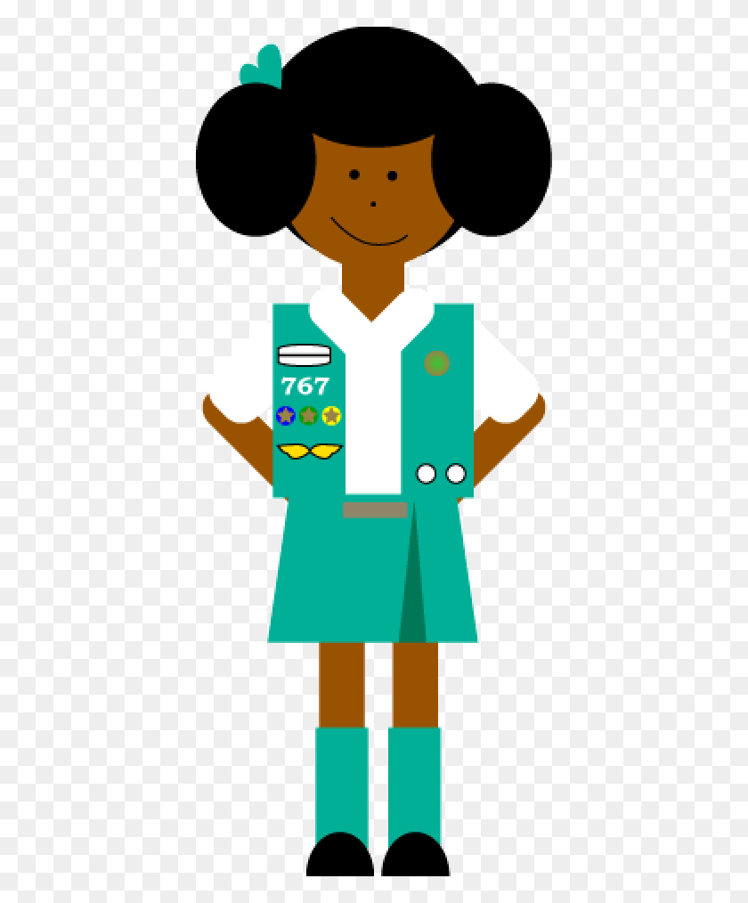 400x954 Girl Scout Clip Art Girl Scouts Art Clips, Number, Symbol, Text HD PNG Download