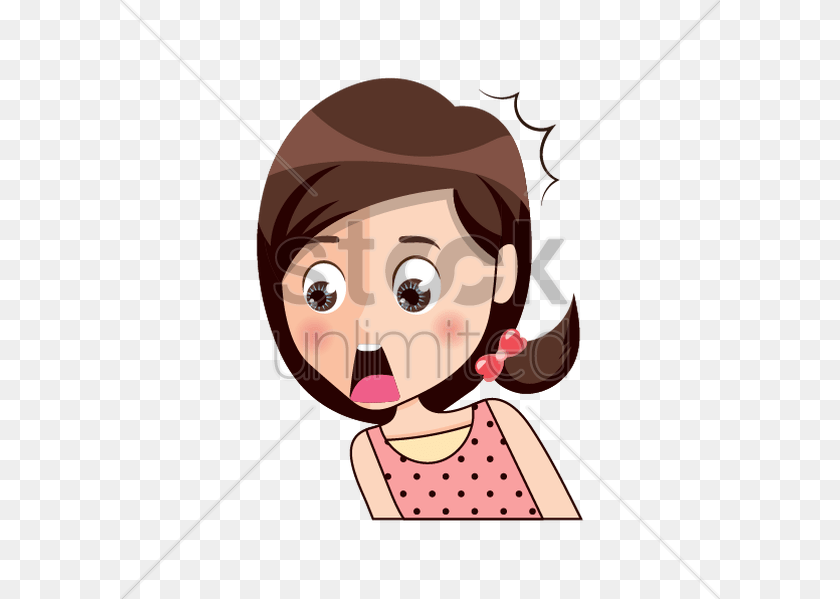 Girl Shock Cartoon, Photography, Face, Head, Person PNG