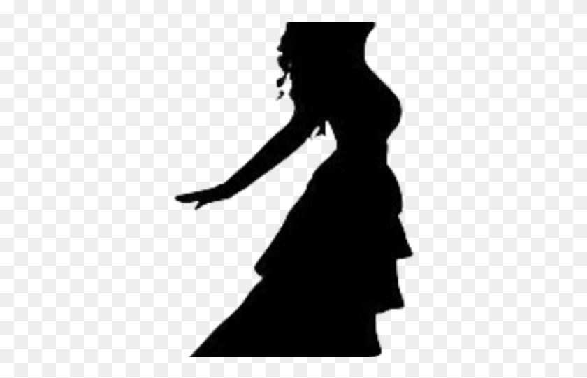 348x481 Girl Silhouette Dancing Woman Silhouette, Person, Human, Leisure Activities HD PNG Download