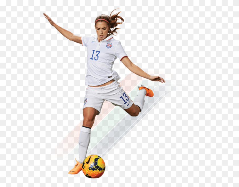 552x595 Girl Soccer Alex Morgan No Background, Person, Human, Sphere HD PNG Download