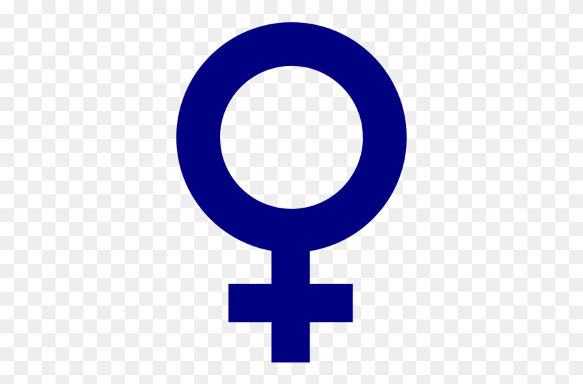 335x493 Girl Symbol Clipart Female Gender Symbol Blue, Moon, Outer Space, Night HD PNG Download