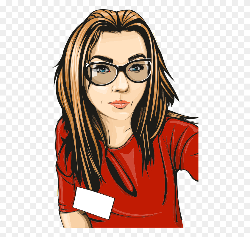 494x734 Girl With Glasses Avatar Woman, Person, Human, Female HD PNG Download