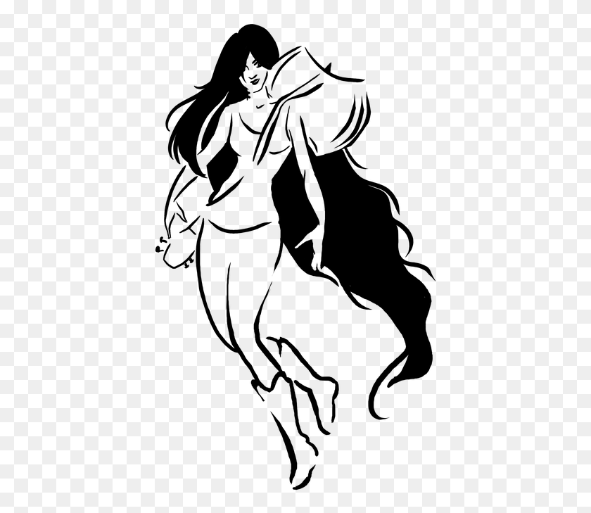 405x669 Girl With Guitar Long Hair Vampire Queen Girl With Guitar Line Drawing, Gray, World Of Warcraft HD PNG Download