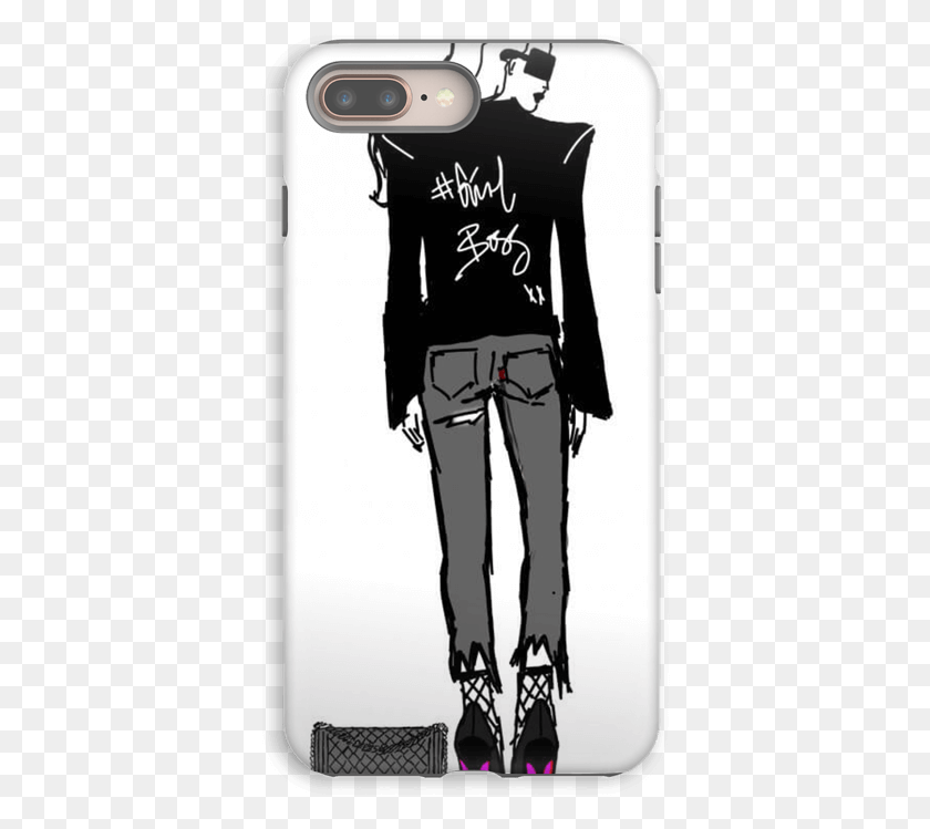 370x689 Girlboss Case Iphone 8 Plus Tough Iphone, Clothing, Apparel, Sleeve HD PNG Download