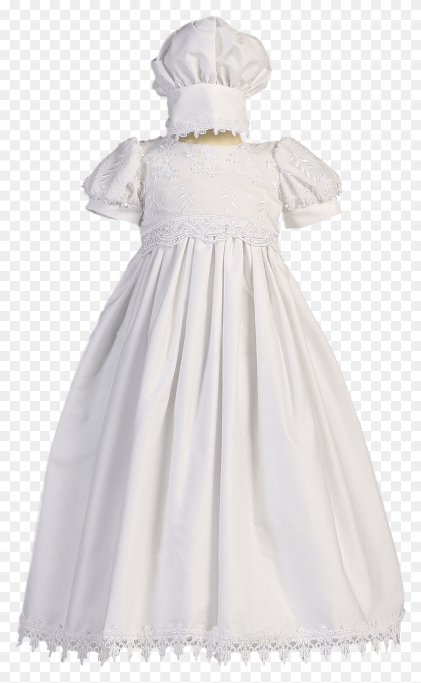 2270x3792 Girls Floral Embroidered Christening Gown W Baptismal Clothing, Dress, Apparel, Wedding Gown Descargar Hd Png