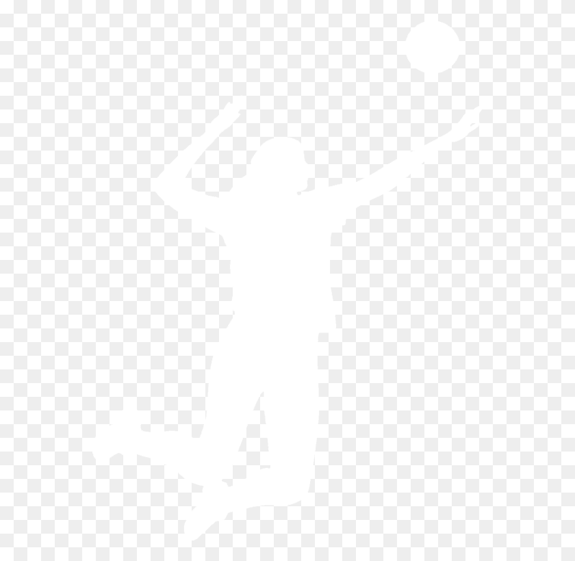 570x760 Girls Volleyball Volleyball White Silhouette Of A Volleyball Player, Texture, White Board, Text HD PNG Download
