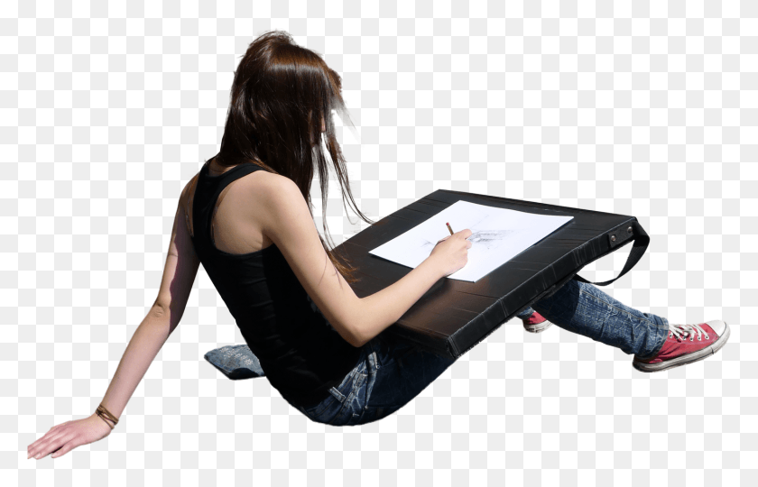 1462x901 Girlsittingdrawing People Sitting Reading, Clothing, Person, Shoe HD PNG Download