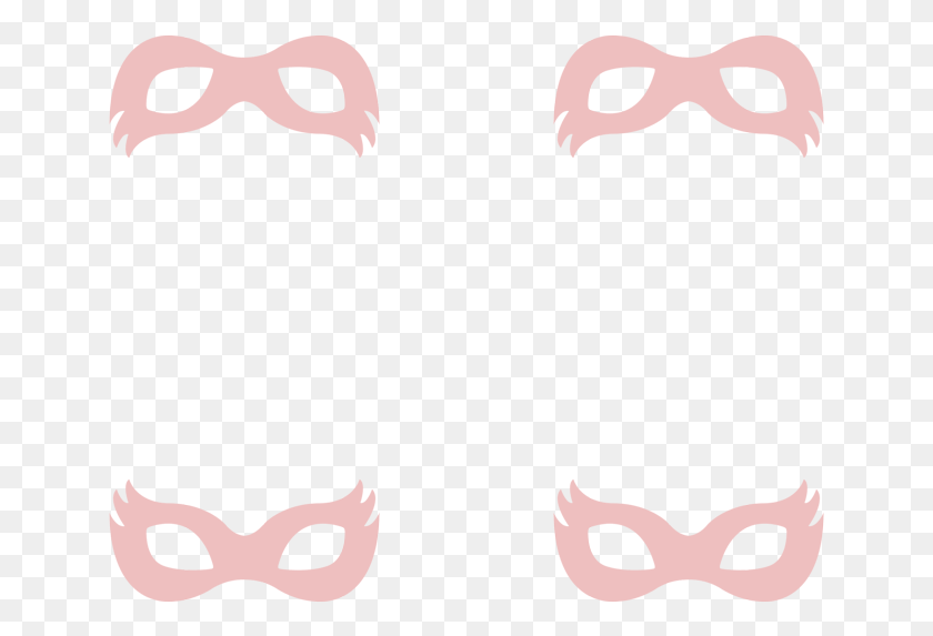 647x513 Girly Superhero Masks In Dusty Pink Wallpaper, Mask, Mustache, Bird HD PNG Download