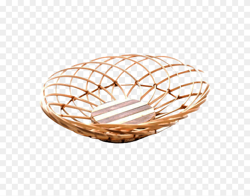 602x601 Giskaa Handmade Bamboo Fruit Basket Circle, Furniture, Hoop, Woven HD PNG Download