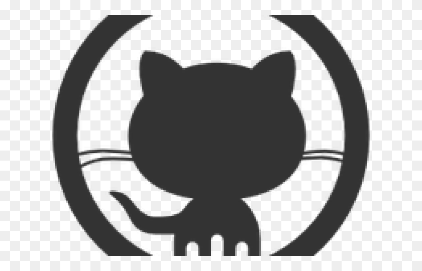 640x480 Github Clipart Icon Github Icon Grey, Stencil, Hook HD PNG Download
