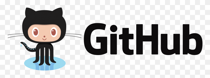 1972x640 Логотип Github Github Git, Текст, Символ, Товарный Знак Hd Png Скачать