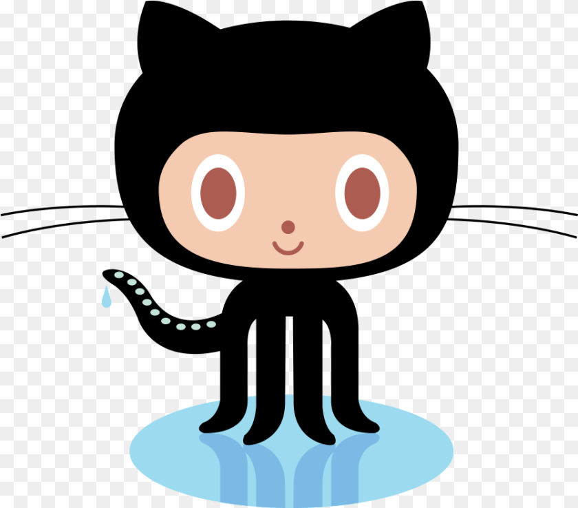 Github Octocat, Cutlery Sticker PNG