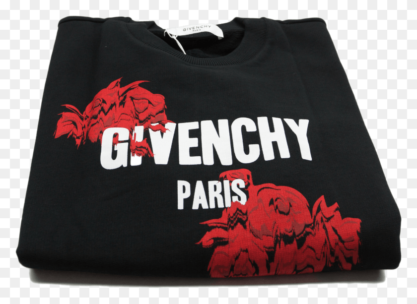 2801x1987 Givenchy Rose Logo Sweatershirt, Clothing, Apparel, T-shirt HD PNG Download