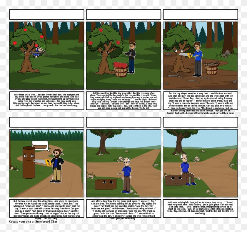 1145x1068 Giving Tree Cartoon, Comics, Book, Person HD PNG Download