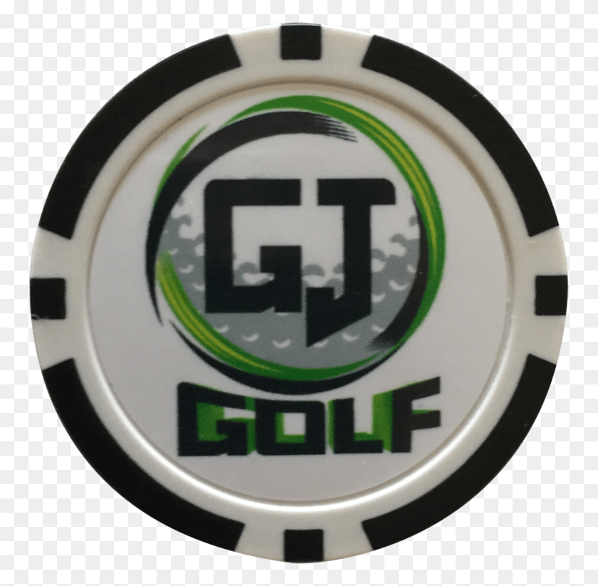 761x763 Descargar Png Marcador De Pelota De Golf Gj Para Torneos Benéficos De Golf Emblema, Logotipo, Símbolo, Marca Registrada Hd Png